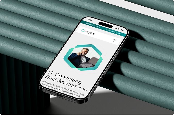 Sayers mobile mockup